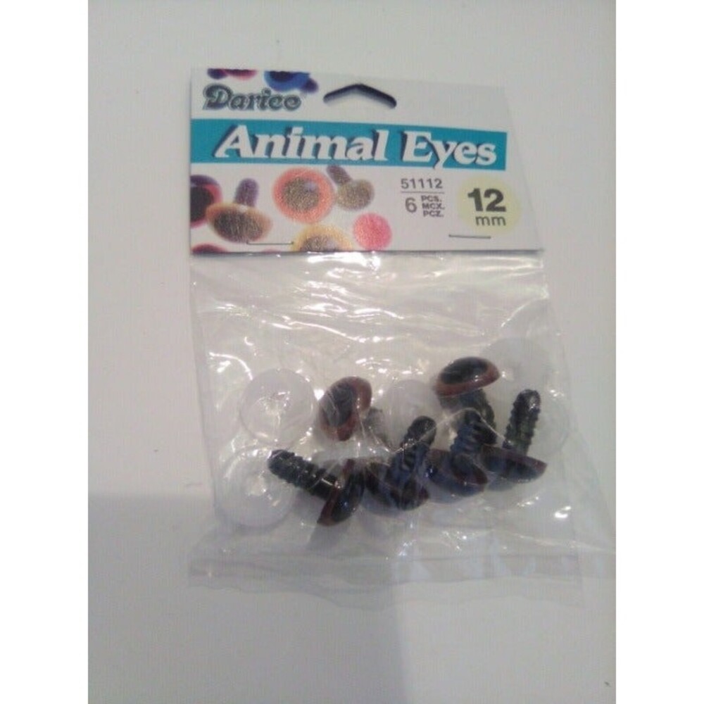 Darice 51112  Shank Back Animal Eyes 12m